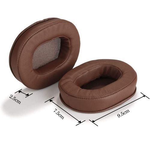 Ear Cushions Memory Foam Earpads Cover Replacement Ear Pads for ATH M50X Fits Audio Technica M40X M30X M20 Brown NO5115