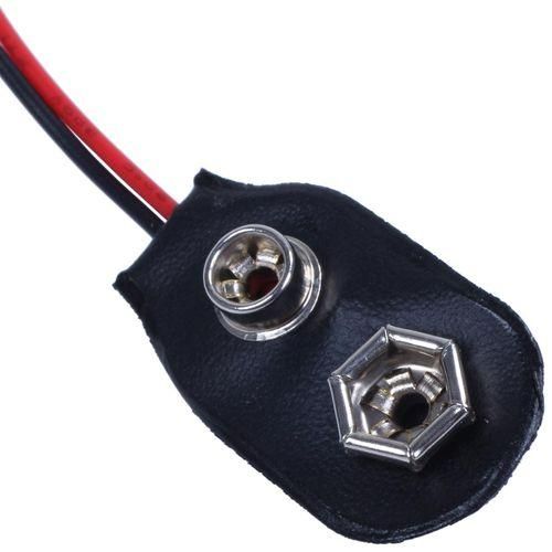 2pcs 15cm Wire Cable 9V 9 Volt Battery Clip Connector I NO5115