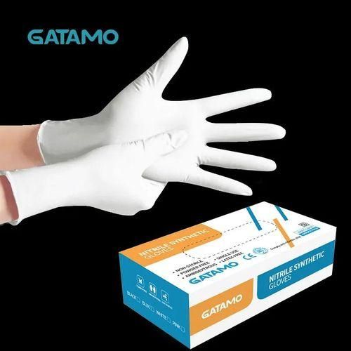 Medical White Nitrile Grade Gloves Silicon Latex Rubber Kitchen