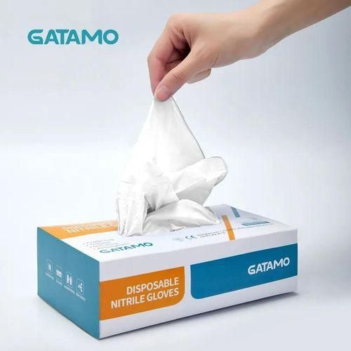 Medical White Nitrile Grade Gloves Silicon Latex Rubber Kitchen