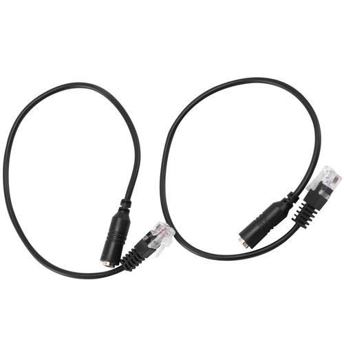 2pc 3.5mm Headset to Cisco Jack Female to Male RJ9 Plug NO5116