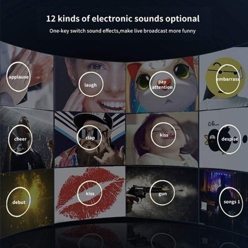 Microphone BM800 Condenser Microphone With V8S Live Sound Card Set Recording Studio Equipment Bluetooth Sound Mixer 3.5mm Audio Interface With 16 Sound Effects 6 Connecting Methods Dual DSP Noise Reduction Chip For Live Streaming Recording Game PC