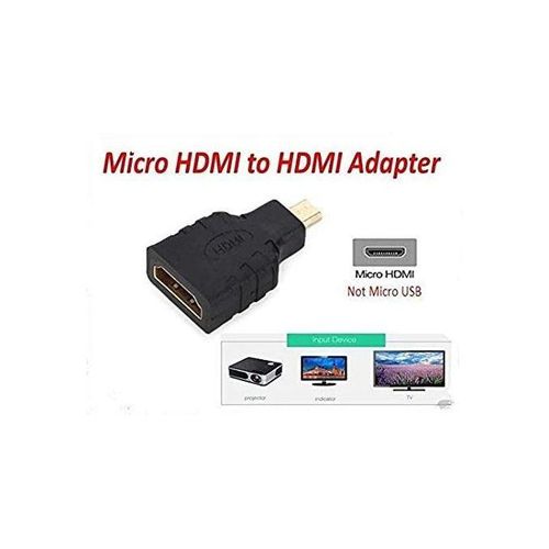 A General Micro HDMI to HDMI Adapter Connector HD 1080P Black