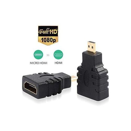 A General Micro HDMI to HDMI Adapter Connector HD 1080P Black