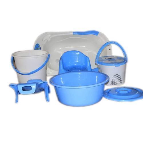 5pc Baby Basin Bathroom Set - Blue,White