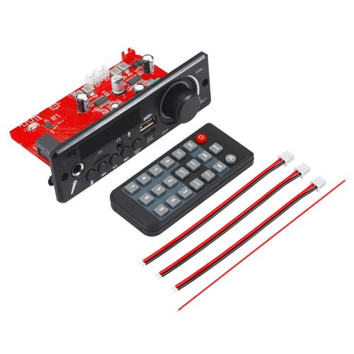 MP3 Decoder Module Audio Amplifier 2*80W Speaker Decode Board for MP3 WAV FLAC APE Lossless Format,Small Silicone Remote Control NO5124