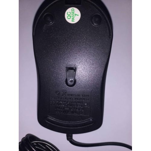 Wired Mouse 3D 2 Buttons 1 X Wheel USB-Black
