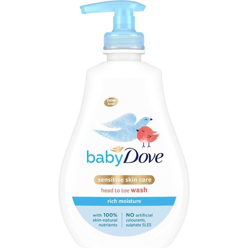 Dove Baby Rich Moisture Head To Toe Wash - Tear-Free Formula, Ideal For Newborns - 400ml