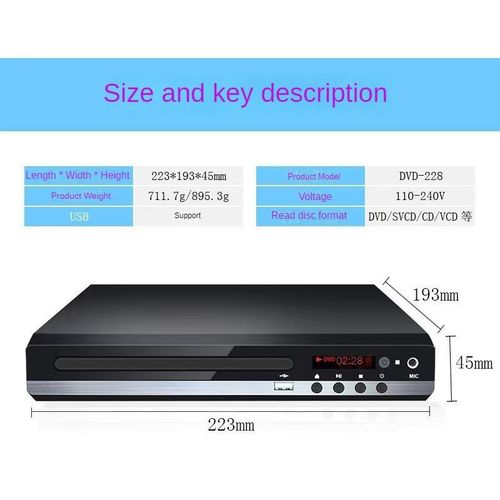Home HD DVD DVD Player EVD Player Children's VCD Player HD Mini CD Player