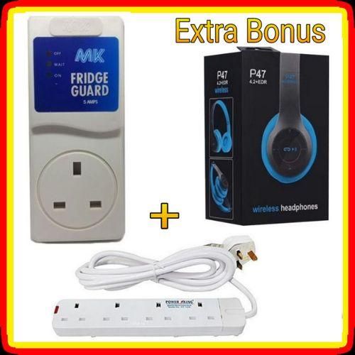 Fridge Guard + Free 4 Way Power Extension Cable + BT P47.