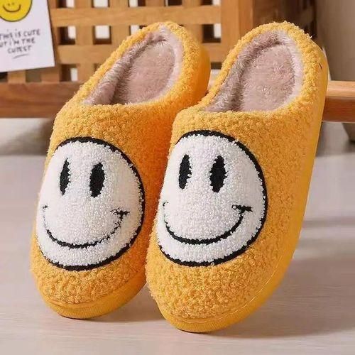 Smiley Kids Smile Face Slippers Slipon Cozy Indoor Antiskid House Shoes