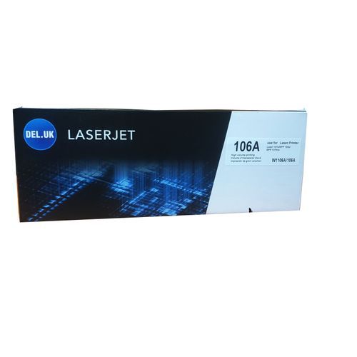 Del.uk 106A Toner Cartridge (W1106A Laser Toner)-Black
