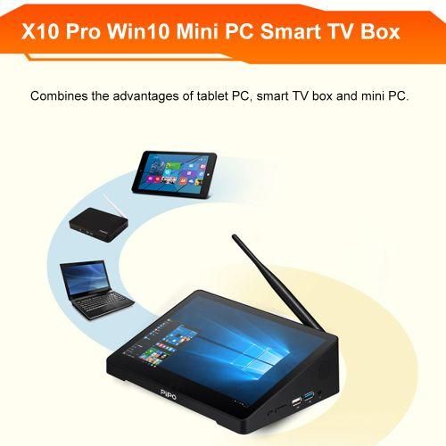 Pipo X10 Pro Win10 Mini PC Smart TV Box Z8350 Quadcore