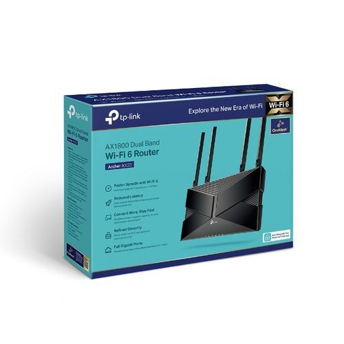 TP Link AX1800 Dual-Band Wi-Fi 6 Router-Black