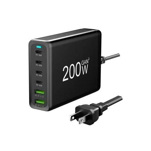200W USB Type C Desktop Charger with ShortCircuit Protection