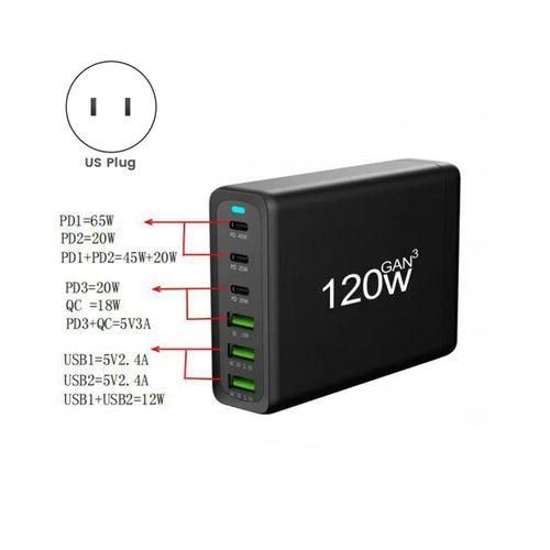 200W USB Type C Desktop Charger with ShortCircuit Protection