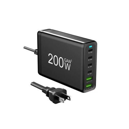 200W USB Type C Desktop Charger with ShortCircuit Protection