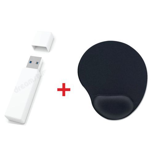 Soft Mouse Pad With Wrist Support And Flash - Black