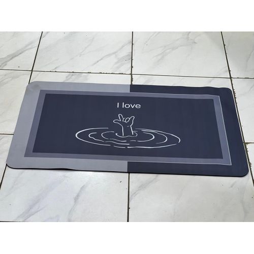 Water Absorbent Anti Slip mats for Bathroom Kitchen Door mat Anti Slip Skid Bath mat -Multicolor