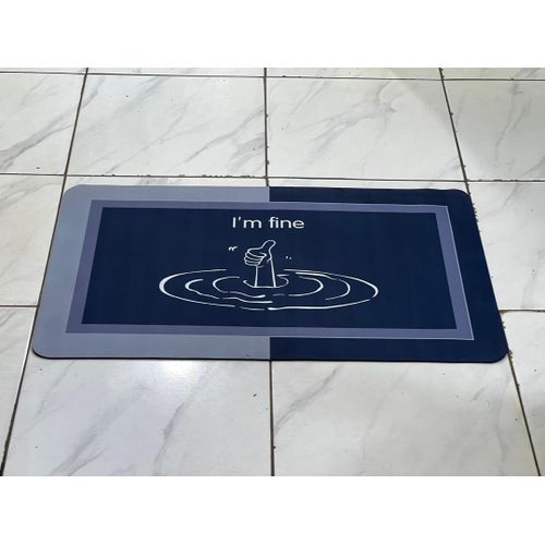Water Absorbent Anti Slip mats for Bathroom Kitchen Door mat Anti Slip Skid Bath mat -Multicolor