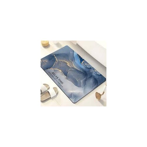 Bathroom Rugs Gray Marble 60X40 CM Velvet Bath Mat Non-Slip Modern Small Rug Soft Luxury Microfiber Machine Washable Small Rug Bath Rug for Bathroom Tub Shower Rug - Multicolor