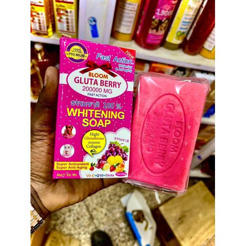 Pink Gluta Berry Bloom whitening soap