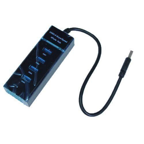 USB HUB 3.0 High-speed 30cm For Desktop Laptop 4Ports -Black