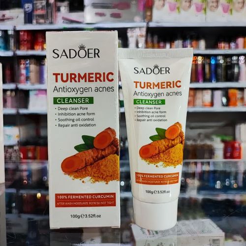 Cerave Turmeric Face Wash Cleanser Moisturize Whitening Oil Control Beauty Cleanser Removal Acne Foam Facial Cleanser Skin Care - 100g