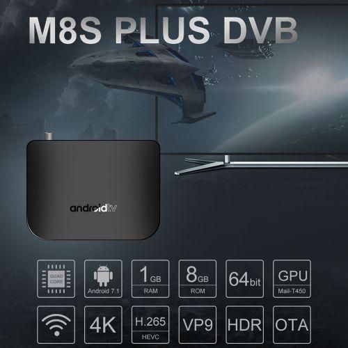 Mecool M8S PLUS DVB Android TV BOX  DVBSS2S2X Settop
