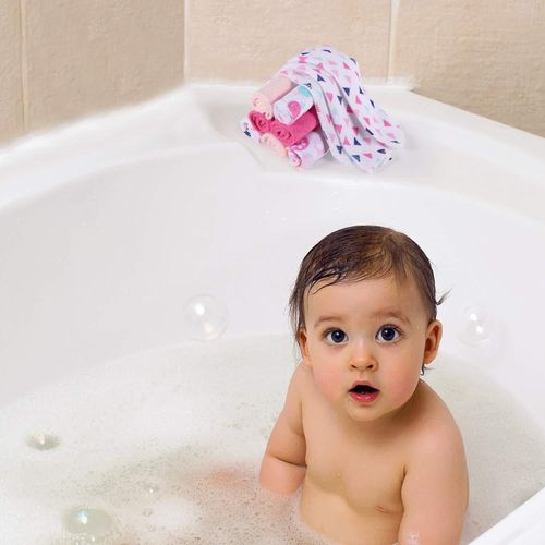 New Set Of 8pcs Baby Wash Cloths - MultiColor