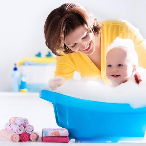 New Set Of 8pcs Baby Wash Cloths - MultiColor