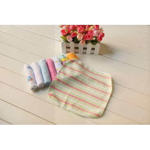 New Set Of 8pcs Baby Wash Cloths - MultiColor