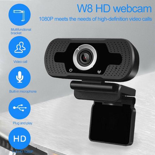 1pc HD Webcam 1080P With Microphone PC Laptop Desktop Android TV USB
