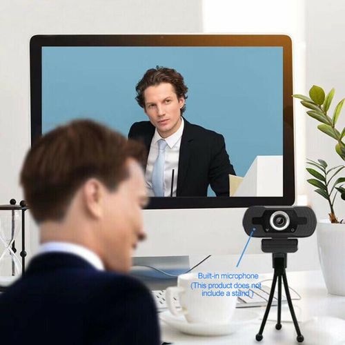 1pc HD Webcam 1080P With Microphone PC Laptop Desktop Android TV USB