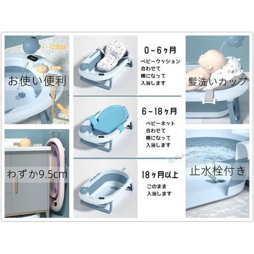 Foldable bathtub with bather