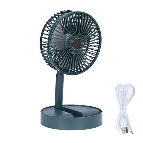 Rechargeable Portable Fan Air Cooler Simple Foldable Fan Hand Held -multicolor
