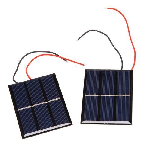 2 pcs 1.5V 400mA 80x60mm MicroMini Power Solar Cells For Solar Panels  DIY Projects  Toys  Battery Charger