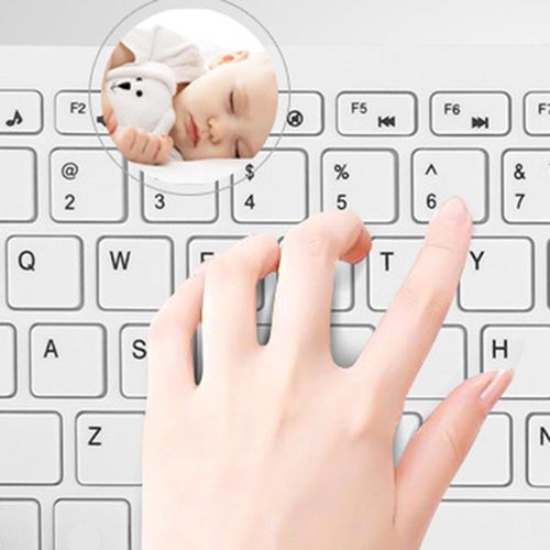 Compact 2.4GHz Wireless Keyboard And Mouse Set - White