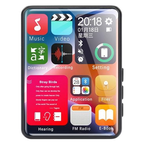 2.4 Inch Touch Screen Mp3 Player Metal Portable Mini Hifi Bluetooth Lossless Audio Recorder Fm Radio Mp4 Video Player Ebook