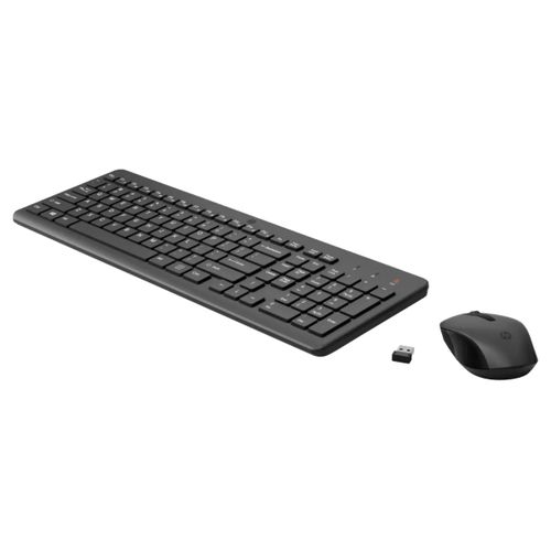 Hp 330 Wireless Black Keyboard And Mouse Set With Numeric Keypad, 2.4GHz Wireless Connection And 1600 DPI, USB Receiver, LED Indicators, Black
