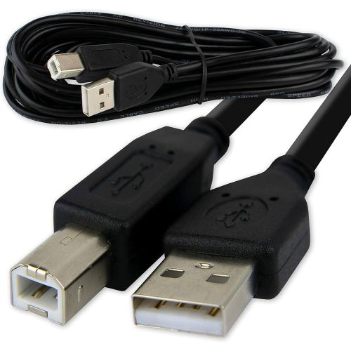 2M Printer Cable High Speed, USB (a-b) 2 Metre Premium Quality For Epson, HP, Canon, Lexmark Kodak, Brother, Deskjet, Workforce, Dell, Samsung, Xerox & Other Printers