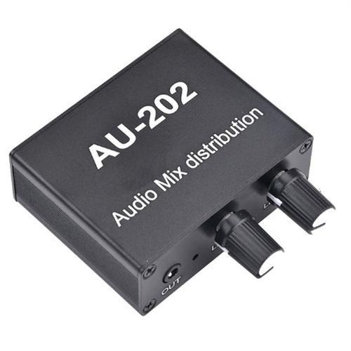 AU202 2 Input 2 Output Stereo Mixer Audio Distributor for H