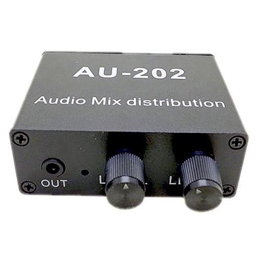 AU202 2 Input 2 Output Stereo Mixer Audio Distributor for H