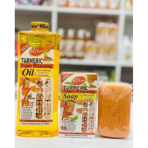 Other Veetgold VEET GOLD Anti-Aging & Anti Dark Spots Face & Body OIL + SOAP. Cleanses, Remove Dark Knuckle & Spots