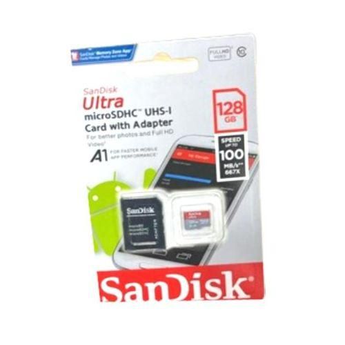 Sandisk Extreme Pro microSD Card /memory card with Adapter 128GB Speed up to 100MB/s - Black