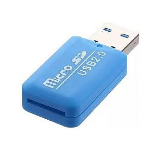 Memory Card Reader Adapter USB 2.0 _ Blue