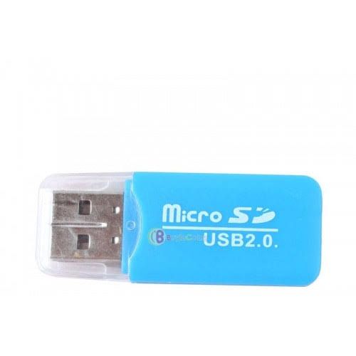 Memory Card Reader Adapter USB 2.0 _ Blue