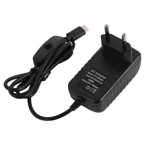 for Raspberry Pi 4B Power Supply 5V 3A TypeC Power Adapter