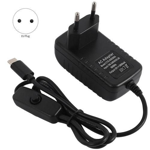 for Raspberry Pi 4B Power Supply 5V 3A TypeC Power Adapter