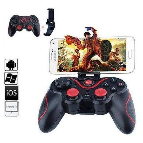 Portable Bluetooth Wireless Game Controller with Phone Clip, for Android / iOS Devices / PC